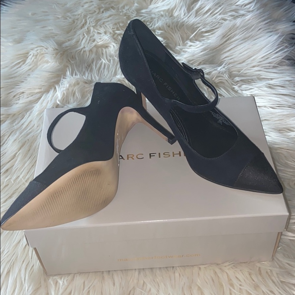 Black Pointed Toe With Adjustable Strap - image 1